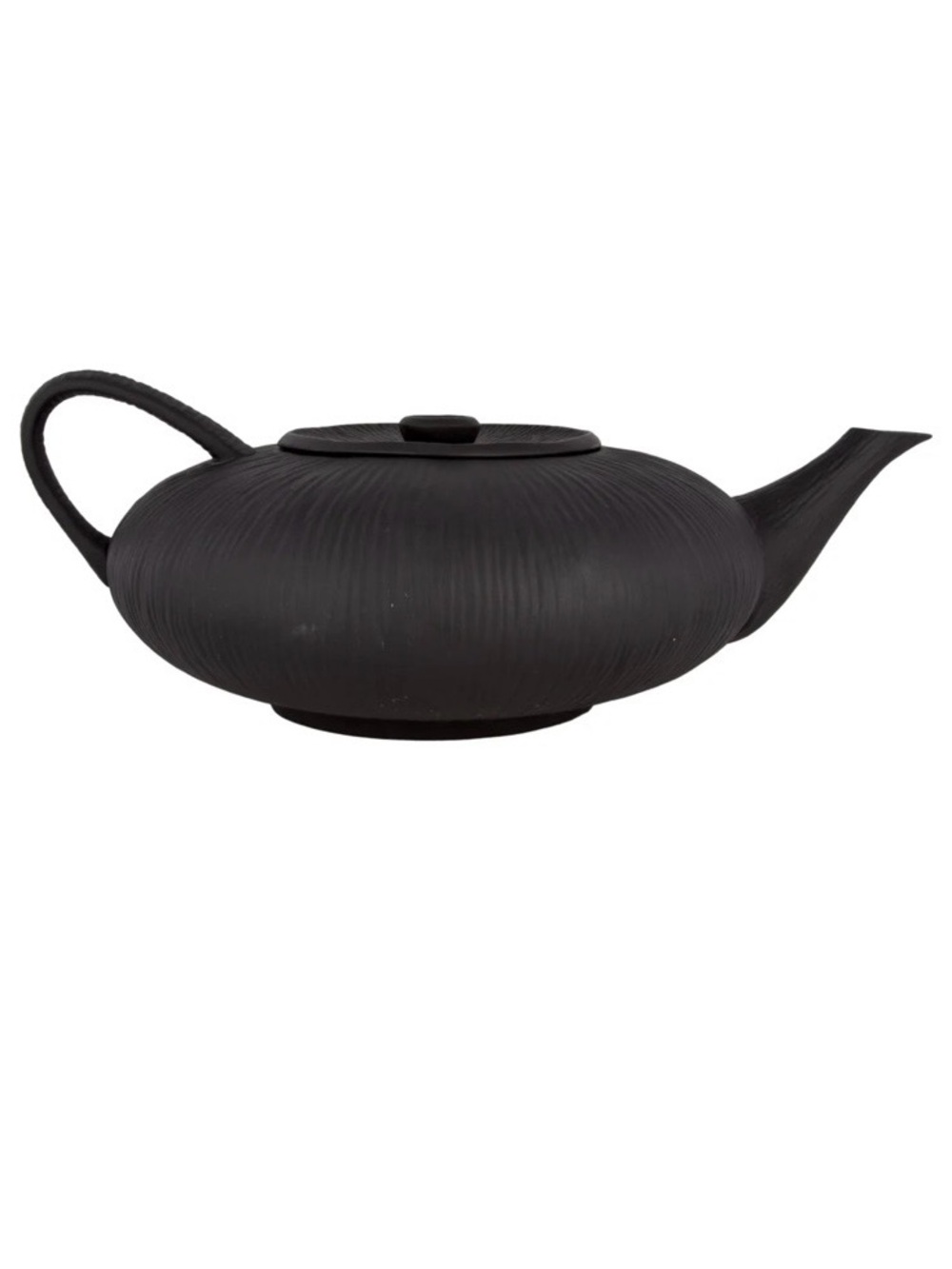 Michael Aram “Africana Collection” Matte Black Ceramic Teapot with Lid